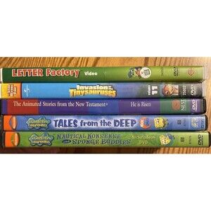 Lot Of 6 Children’s Animated Cartoon Movies DVDs Pre-school and UP